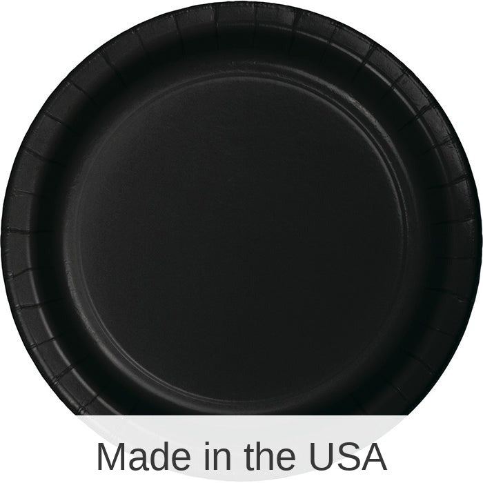 900/Case Bulk Black Velvet 8.75 inch Dinner Plates