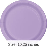 240/Case Bulk Luscious Lavender Sturdy Style Paper Banquet Plates 10.25 inch