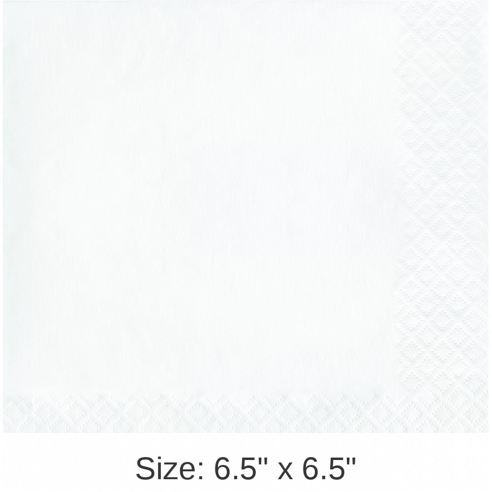 240/Case Bulk White Value Friendly Luncheon Napkins