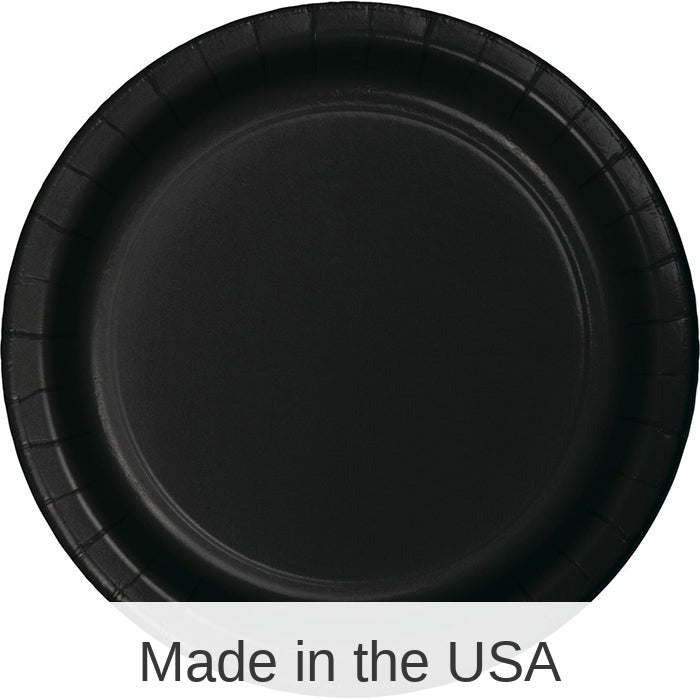 96/Case Bulk Black Velvet Value Friendly Dessert Plates