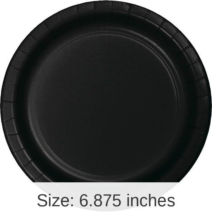 96/Case Bulk Black Velvet Value Friendly Dessert Plates