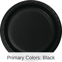 96/Case Bulk Black Velvet Value Friendly Dessert Plates