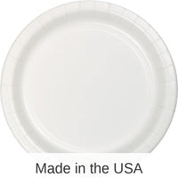 96/Case Bulk White Value Friendly Dessert Plates
