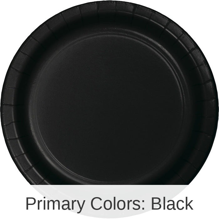 96/Case Bulk Black Velvet Value Friendly 8.75 inch Dinner Plates
