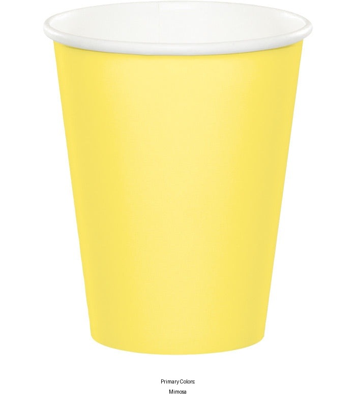 240/Case Bulk Mimosa 9 oz Hot & Cold Cups