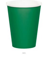 240/Case Bulk Emerald Green 9 oz Hot & Cold Cups