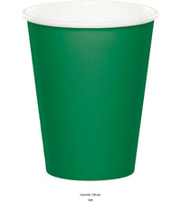 240/Case Bulk Emerald Green 9 oz Hot & Cold Cups