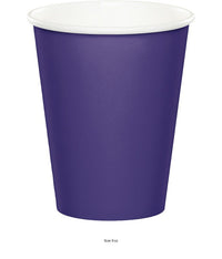 240/Case Bulk Purple 9 oz Hot & Cold Cups