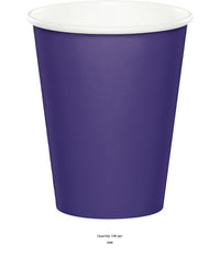 240/Case Bulk Purple 9 oz Hot & Cold Cups