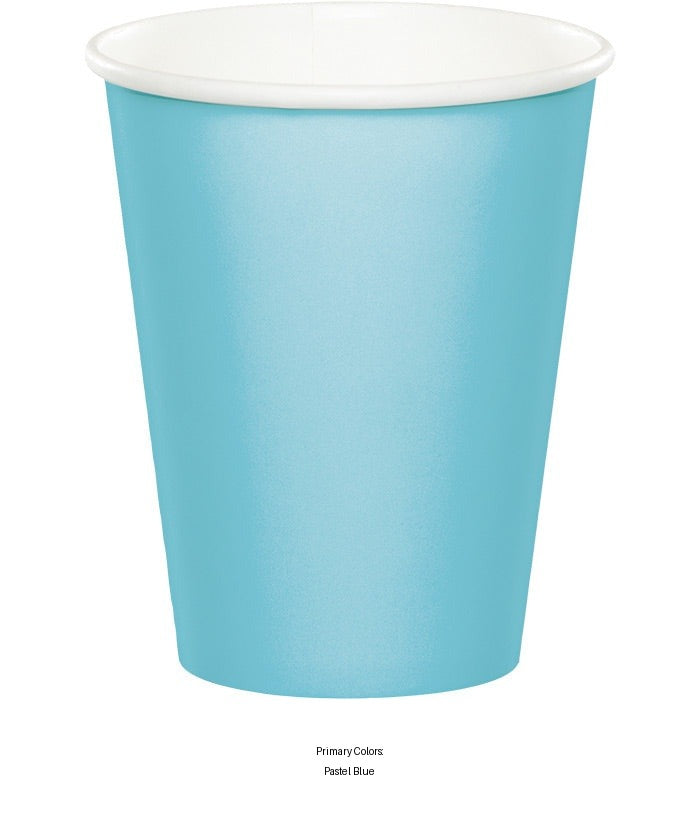 240/Case Bulk Pastel Blue 9 oz Hot & Cold Cups