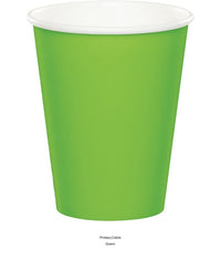 96/Case Bulk Fresh Lime Green Value Friendly 9 oz Hot & Cold Cups