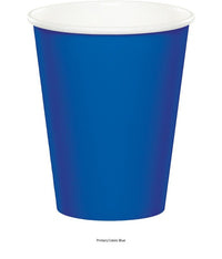 240/Case Bulk Cobalt Blue Disposable Cups 9 oz Paper