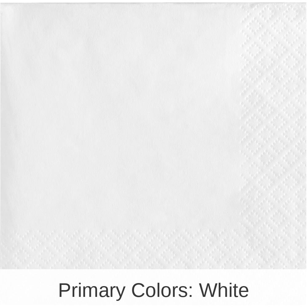 500/Case Bulk White Beverage Napkins 3 ply