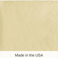 500/Case Bulk Ivory Beverage Napkins 3 ply