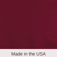 500/Case Bulk Burgundy Beverage Napkins 3 ply