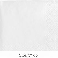 240/Case Bulk White Value Friendly Beverage Napkins