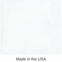 500/Case Bulk White Luncheon Napkins 3 ply