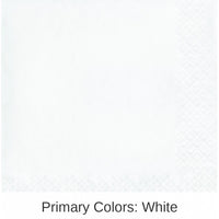 500/Case Bulk White Luncheon Napkins 3 ply