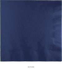 250/Case Bulk Navy Blue Dinner Napkins 3 Ply