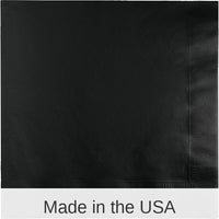 250/Case Bulk Black Velvet Dinner Napkins 3 Ply
