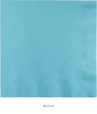 250/Case Bulk Pastel Blue Dinner Napkins 3 Ply
