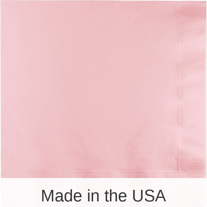250/Case Bulk Classic Pink Dinner Napkins 3 Ply
