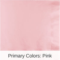 250/Case Bulk Classic Pink Dinner Napkins 3 Ply