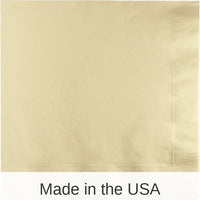 250/Case Bulk Ivory Dinner Napkins 3 Ply