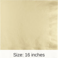 250/Case Bulk Ivory Dinner Napkins 3 Ply