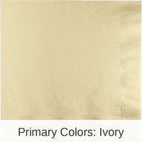 250/Case Bulk Ivory Dinner Napkins 3 Ply