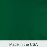 250/Case Bulk Hunter Green Dinner Napkins 3 Ply