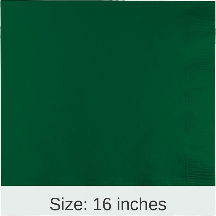 250/Case Bulk Hunter Green Dinner Napkins 3 Ply