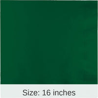 250/Case Bulk Hunter Green Dinner Napkins 3 Ply
