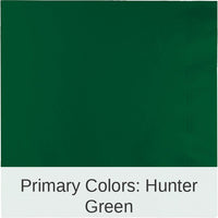 250/Case Bulk Hunter Green Dinner Napkins 3 Ply
