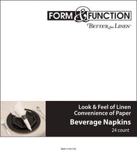 288/Case Bulk White Better than Linen Beverage Napkins