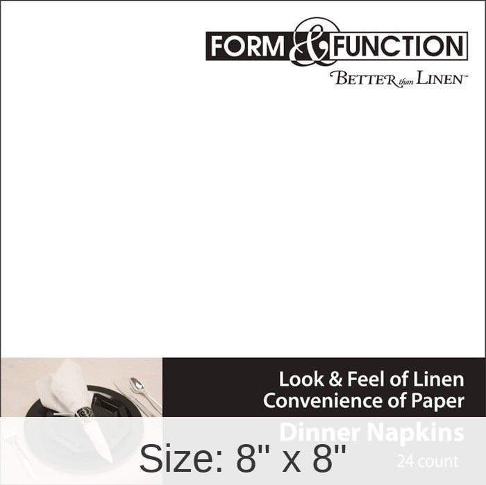 288/Case Bulk White Better than Linen Dinner Napkins