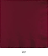 600/Case Bulk Burgundy 2 Ply Luncheon Napkins