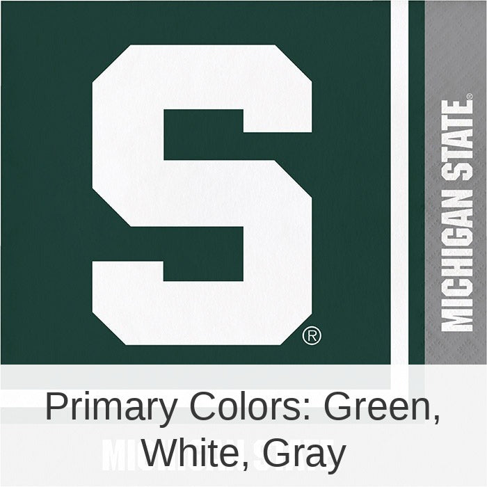 240/Case Bulk Michigan State Spartans Luncheon Napkin