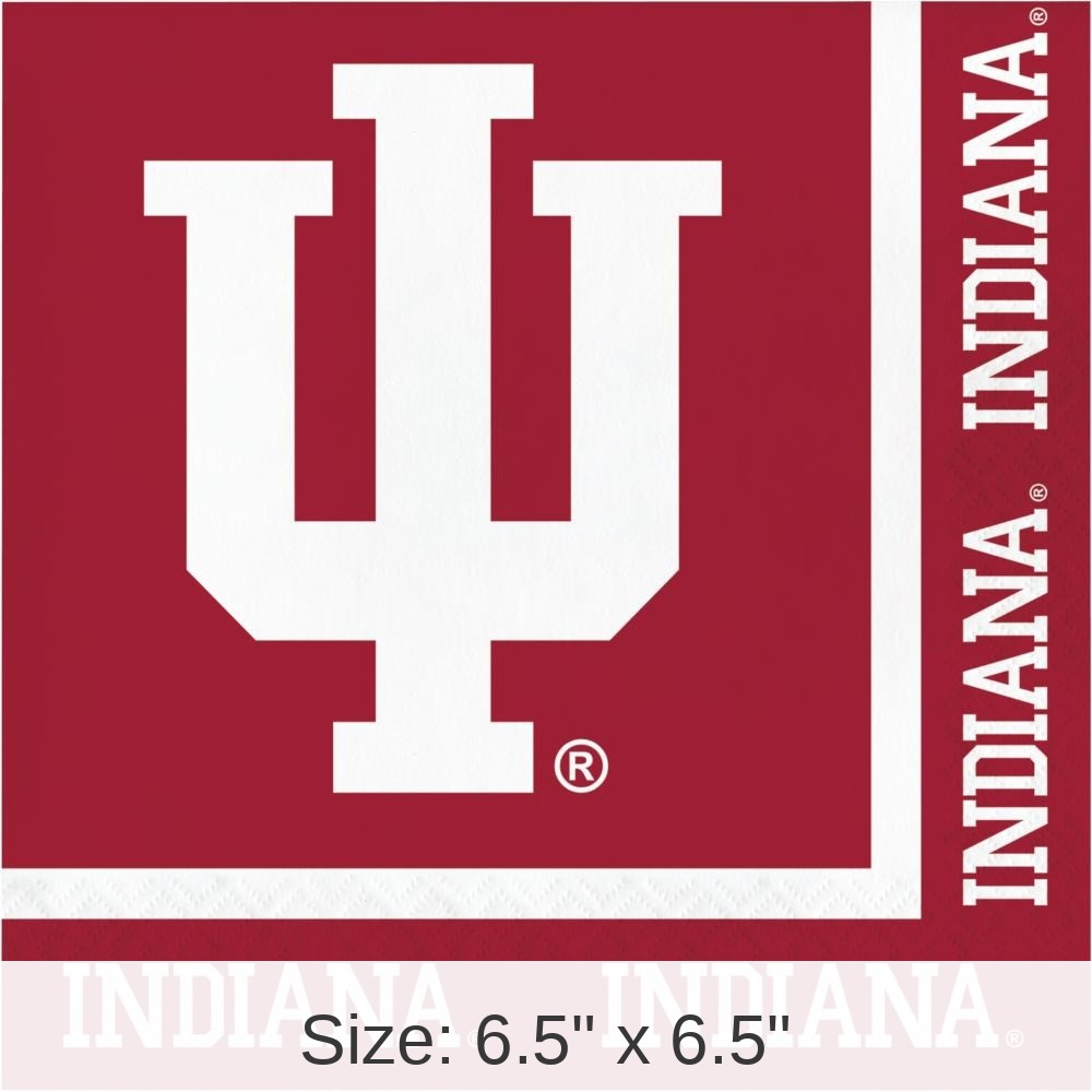 Indiana Hoosiers Luncheon Napkin (20/Pkg)