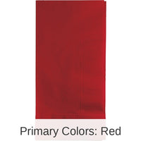 600/Case Bulk Classic Red 2 Ply Dinner Napkins