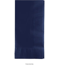 600/Case Bulk Navy 2 Ply Dinner Napkins