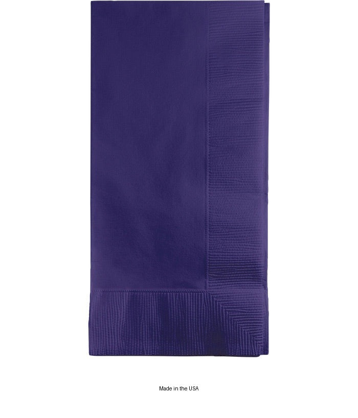 600/Case Bulk Purple 2 Ply Dinner Napkins