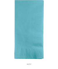 600/Case Bulk Pastel Blue 2 Ply Dinner Napkins