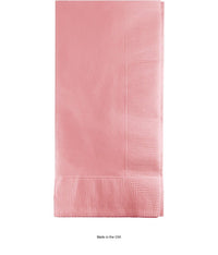 600/Case Bulk Classic Pink 2 Ply Dinner Napkins