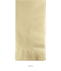 600/Case Bulk Ivory 2 Ply Dinner Napkins
