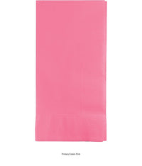 600/Case Bulk Candy Pink 2 Ply Dinner Napkins