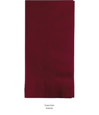 600/Case Bulk Burgundy 2 Ply Dinner Napkins