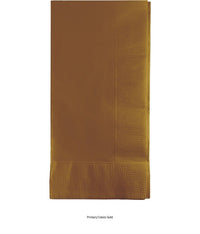 600/Case Bulk Glittering Gold 2 Ply Dinner Napkins