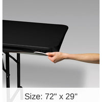 12/Case Bulk Black Stay Put Table Cover 29