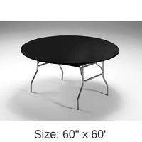 12/Case Bulk Black Stay Put Table Cover 60